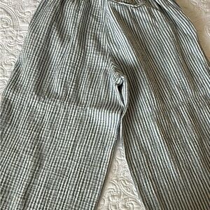 Aerie Navy and Cream Striped Knit Top